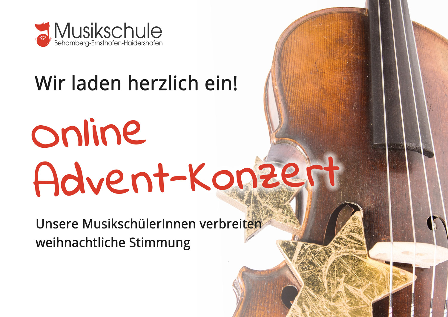 Online Konzerte im Advent 2020 Musikschulverband