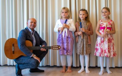 Blockflöten-Ensemble verabschiedet Kindergartenleiterin