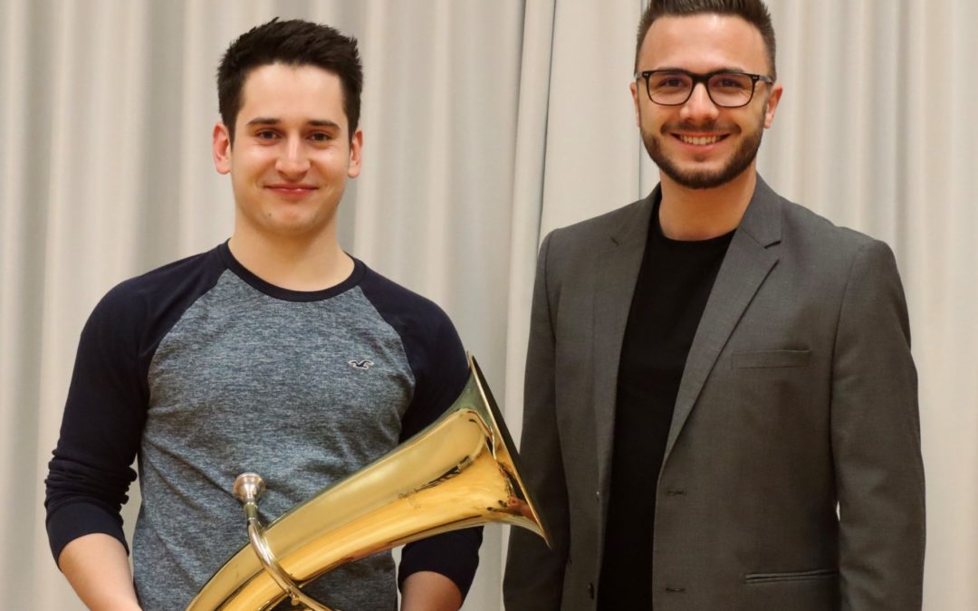 Jakob Fellner spielt für die Militärmusik Niederösterreich