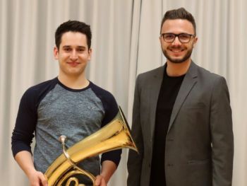 Jakob Fellner hat das Vorspiel für die Militärmusik Niederösterreich erfolgreich bestanden